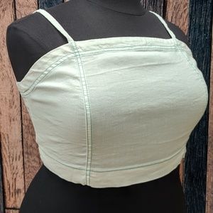 Anthro Akemi + Kin White Crop Top